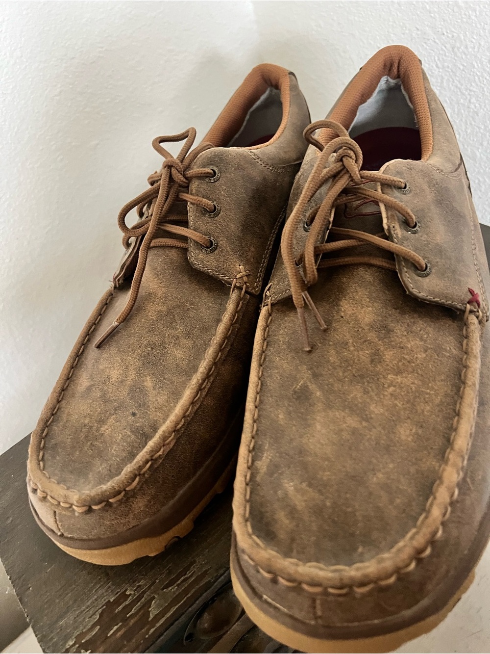 Twisted X Menโs driving shoe Moc Bomber sz 14